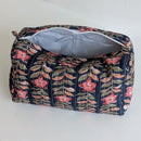 Structured Cotton Cosmetic Case Small