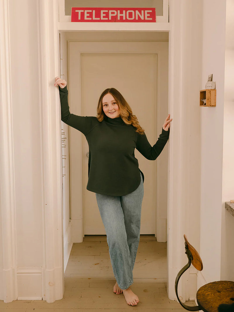 Blondie Apparel - Classic Dusk Sweater Pine