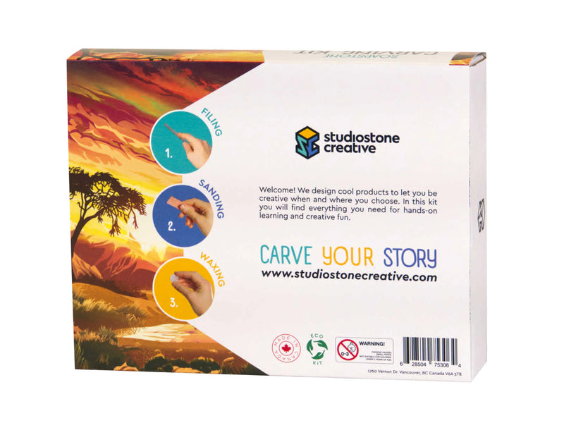Studiostone Creative - Lion Soapstone Carving Kit