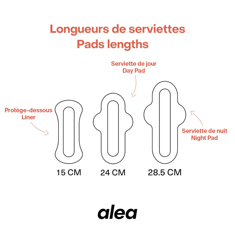Alea Organic Cotton Day Pads with Wings