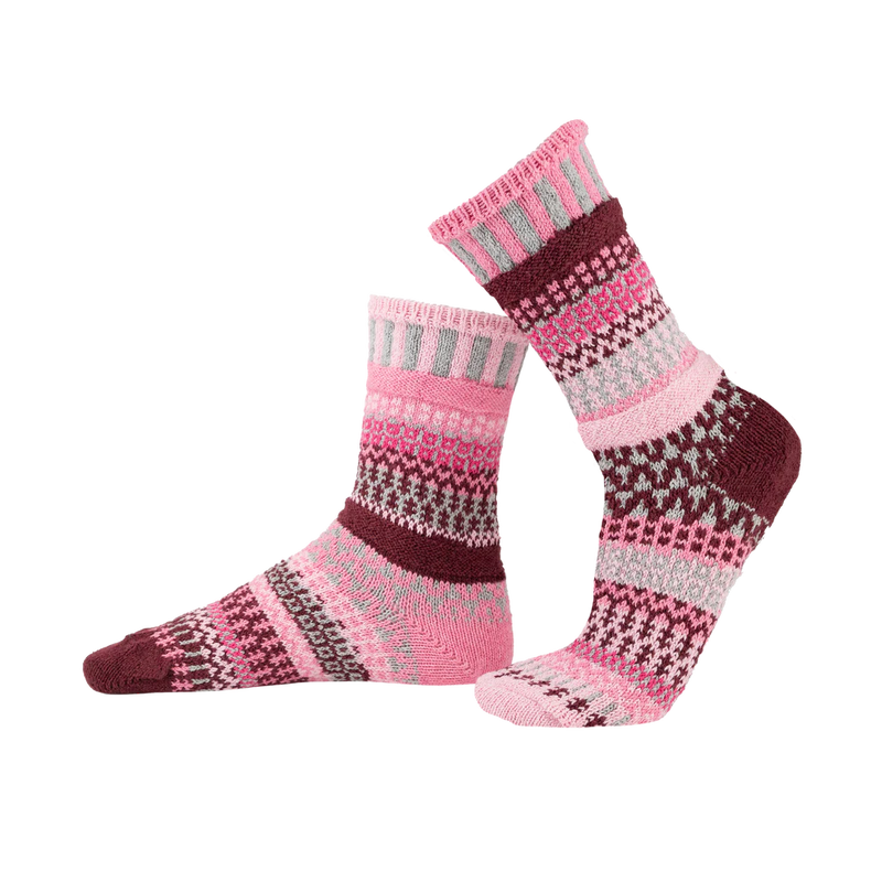 Solmate Adult Crew Socks Alpenrose