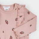 Petit Lem Little Apples Print Flared Legging Set