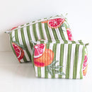 Structured Cotton Cosmetic Case Small