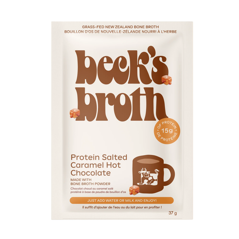 Beck's Broth Protein Salted Caramel Hot Chocolate