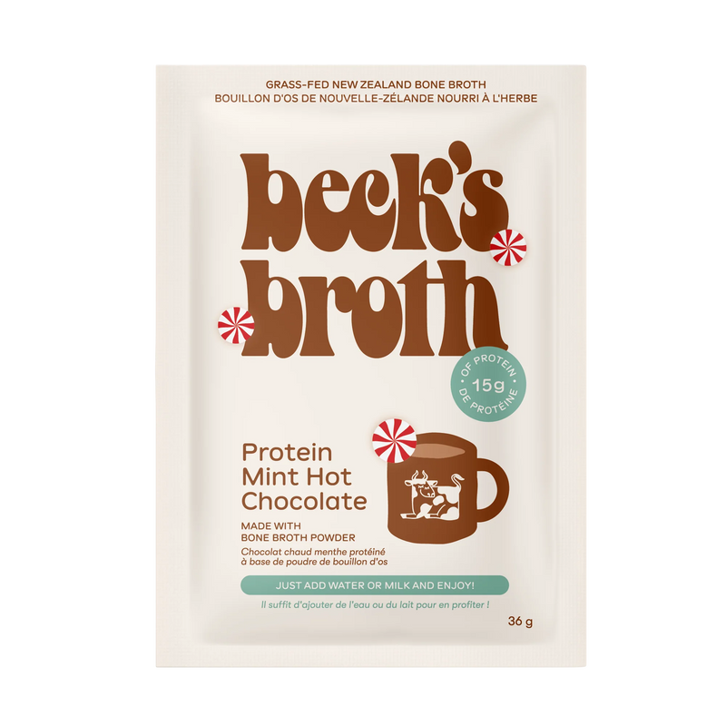 Beck's Broth Protein Mint Hot Chocolate