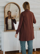 Blondie Apparel - Briton Bamboo Cardigan Berry