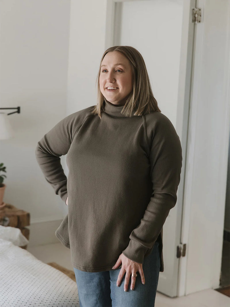 Blondie Apparel - Classic Dusk Sweater Clay