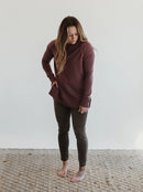 Blondie Apparel - Wheat Sweater Berry