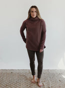 Blondie Apparel - Woodland Dusk Sweater Berry