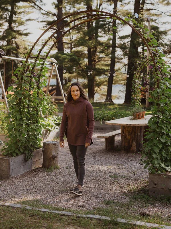 Blondie Apparel - Woodland Dusk Sweater Berry
