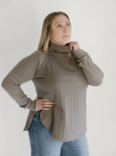Blondie Apparel - Woodland Dusk Sweater Clay