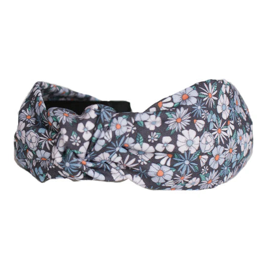 Lille Mus -Indigo Floral Headband