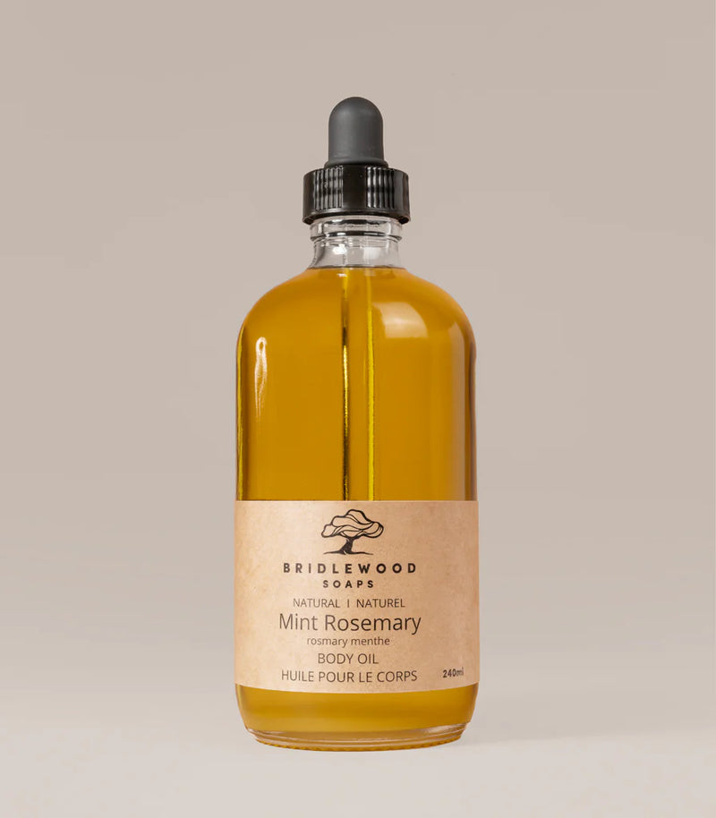 Bridlewood Soaps Body Oil Mint Rosemary