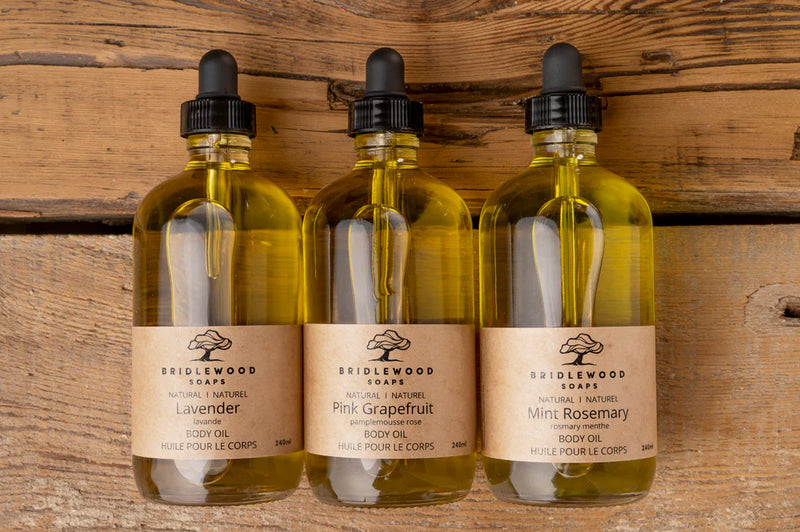 Bridlewood Soaps Body Oil Mint Rosemary