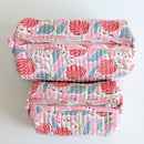 Structured Cotton Cosmetic Case Small