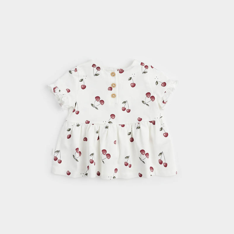 Petit Lem - Cherry Print Outfit Set