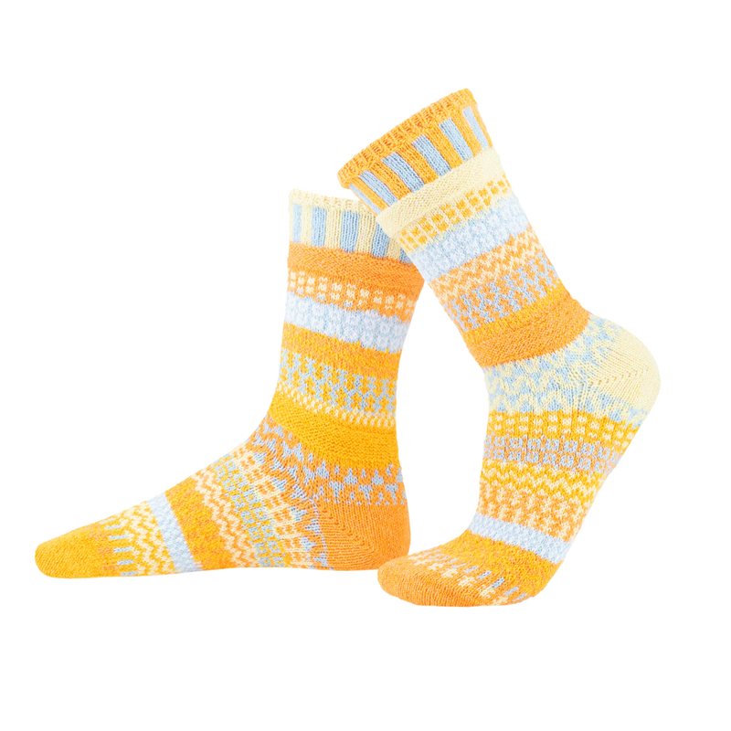 Solmate  Adult Crew Socks Clementine