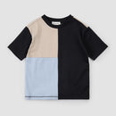 Miles The Label Taupe Colourblock T-Shirt