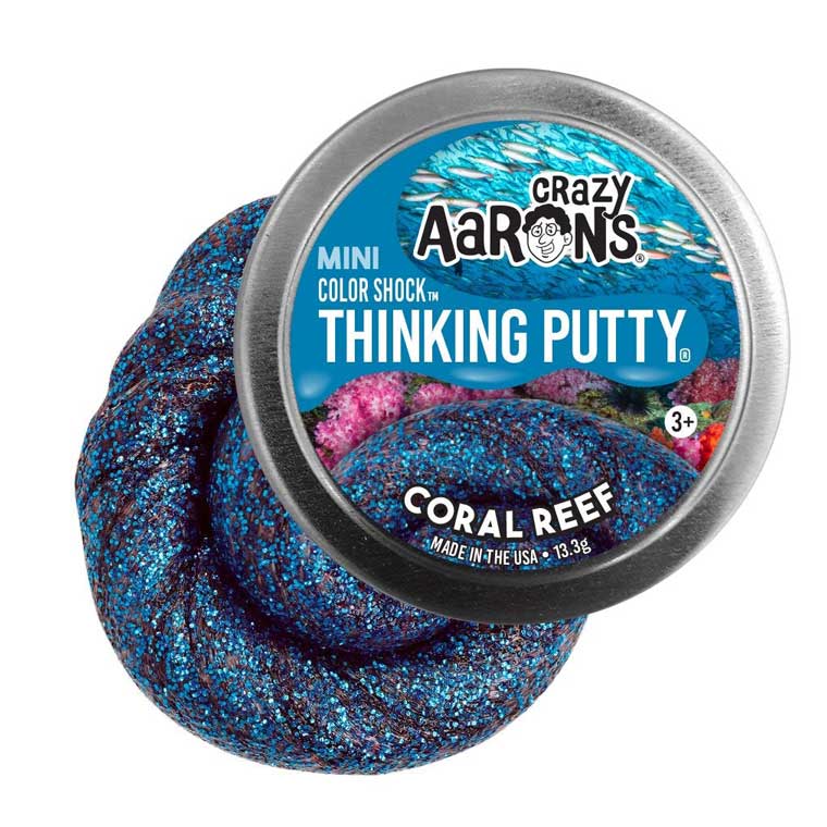 Crazy Aaron Thinking Putty - Coral Reef - Mini Tin