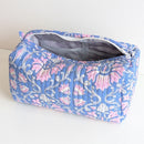 Structured Cotton Cosmetic Case Small