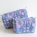 Structured Cotton Cosmetic Case Small