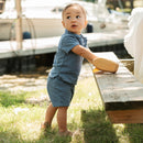 Petit Lem Royal Blue Beach Terry Short Set