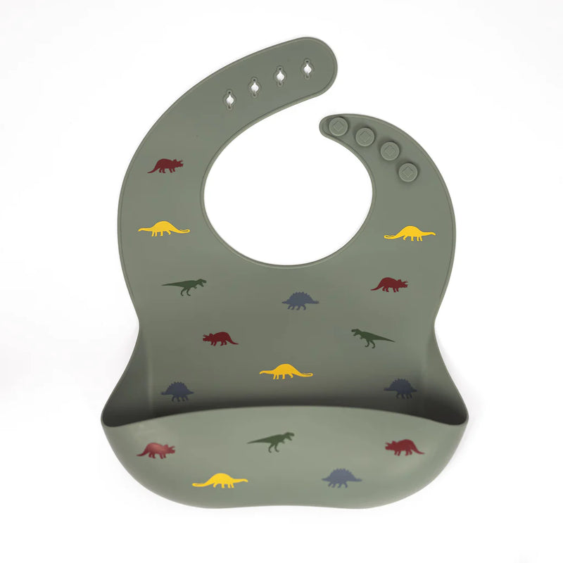 Lil North Co - Silicone Bib - Stamped Dino