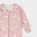 Petit Lem Dress-Up Duck Print Footed Sleeper