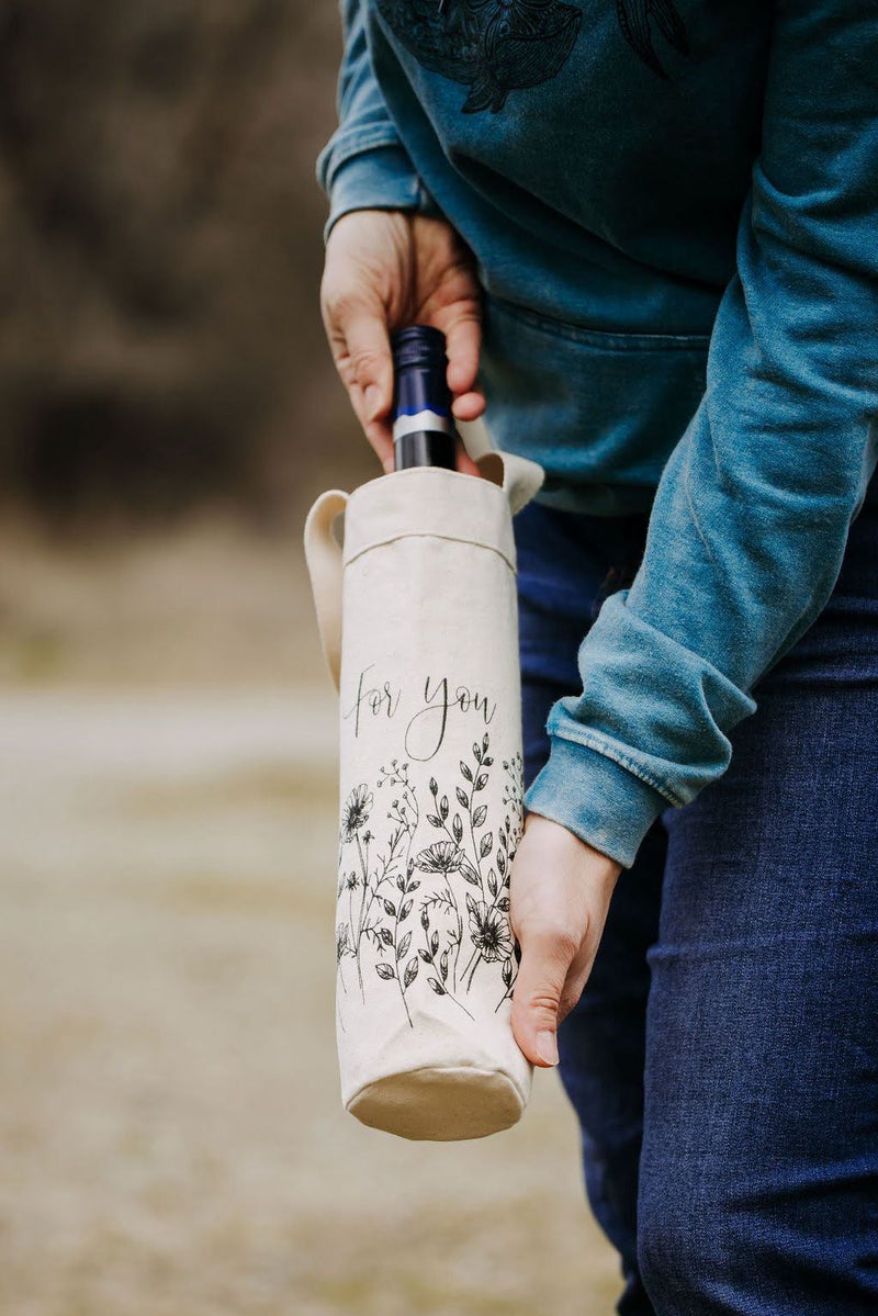 Your Green Kitchen - Spring Floral Reuseable Bottle Gift Bag