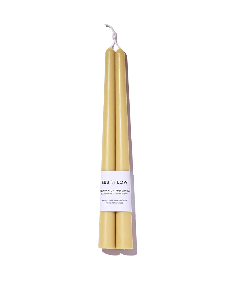 Ebb & Flow - Beeswax/Soy Taper Candles