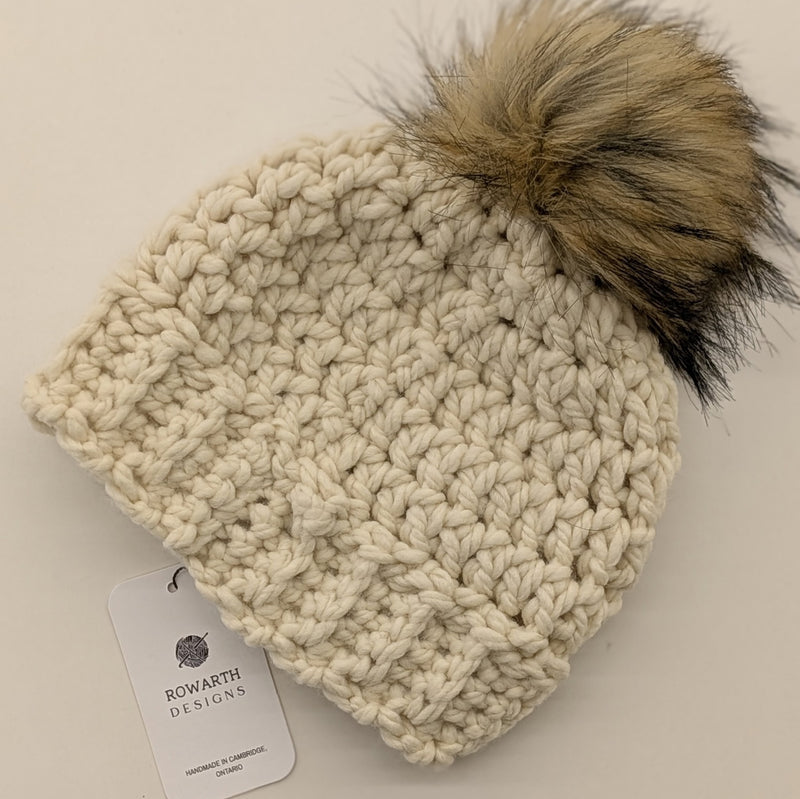 Rowarth Designs Cream Infant/Child Hat