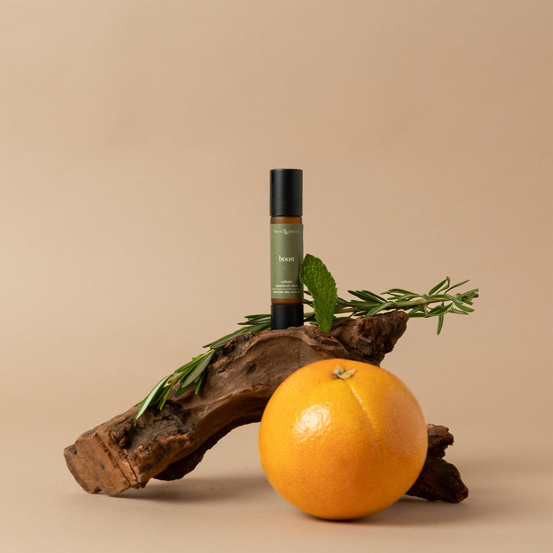 Fern & Petal Boost Refillable Essential Oil Blend Roller