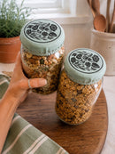 Your Green Kitchen - Mason Jar Covers set of two