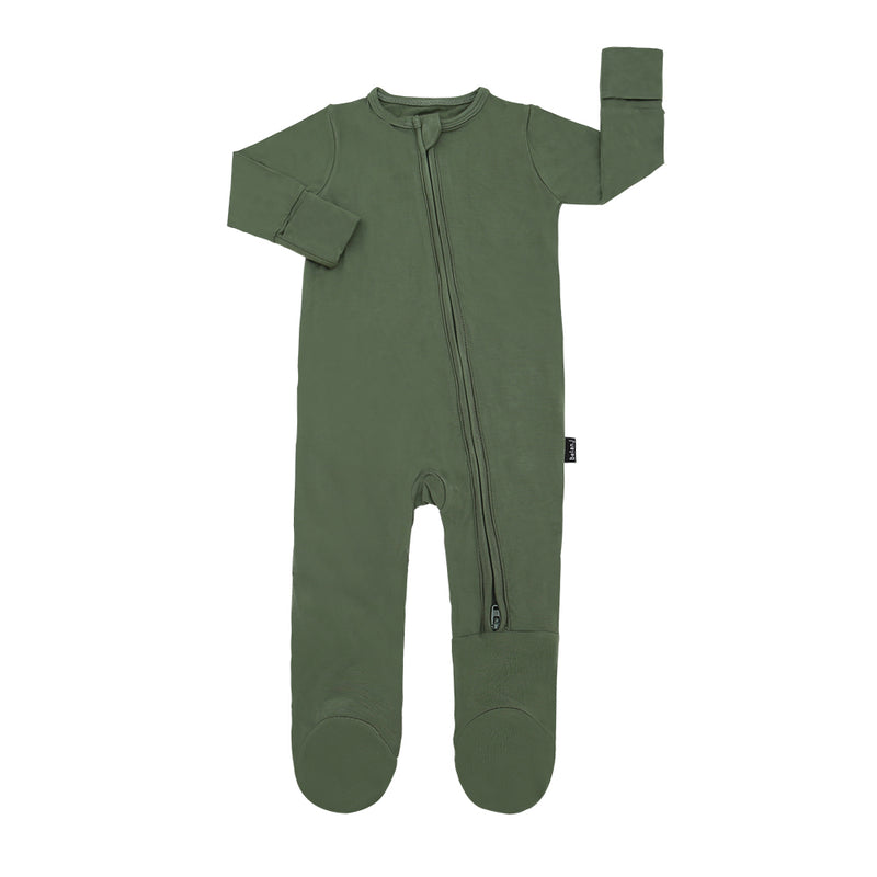 Belan J Footed Zipper Sleeper Evergreen - FINAL SALE