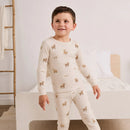 Petit Lem Highland Cow Print PJ Set