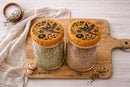 Your Green Kitchen - Mason Jar Covers set of two
