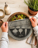 Your Green Kitchen -  Xlarge Bowl Cover Rooted Veggies (Coated)