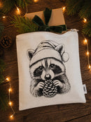 Your Green Kitchen - Medium Zippered Gift Bag Holiday Racccoon
