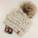 I'm In The Loop  -Adult Bobble Beanie  - Rainbow Sprinkles