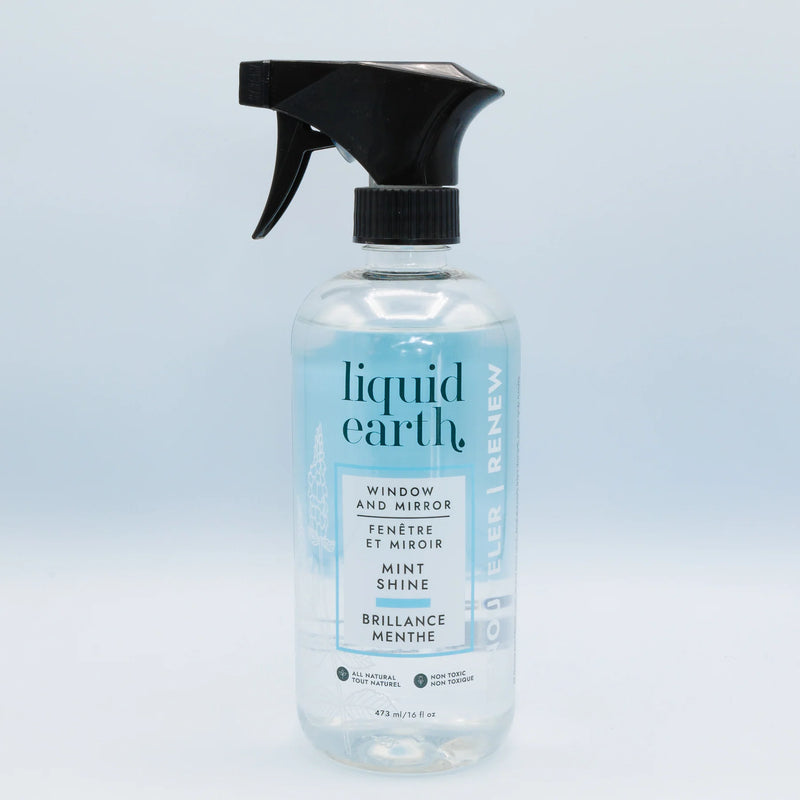 Liquid Earth Mint Shine Natural Glass & Mirror Cleaner