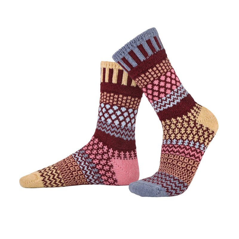 Solmate  Adult Crew Socks - Larkspur