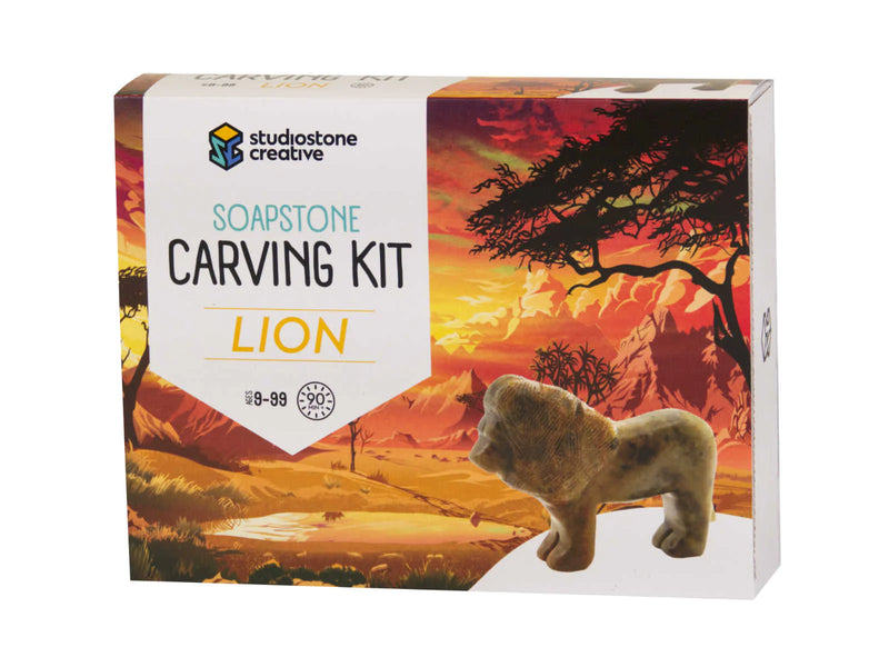 Studiostone Creative - Lion Soapstone Carving Kit