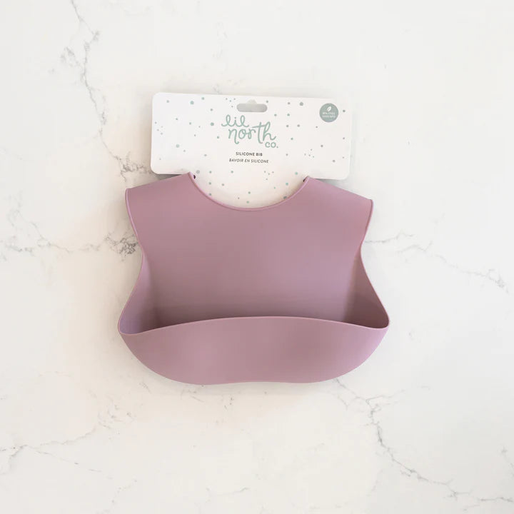 Lil North Co - Silicone Bib - Pale Mauve