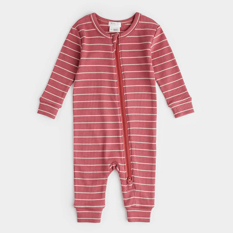 Petit Lem Raspberry Stripe Modal Sleeper