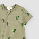 Miles The Label Pickle Ball Sage Green Zip Shorts Romper FINAL SALE