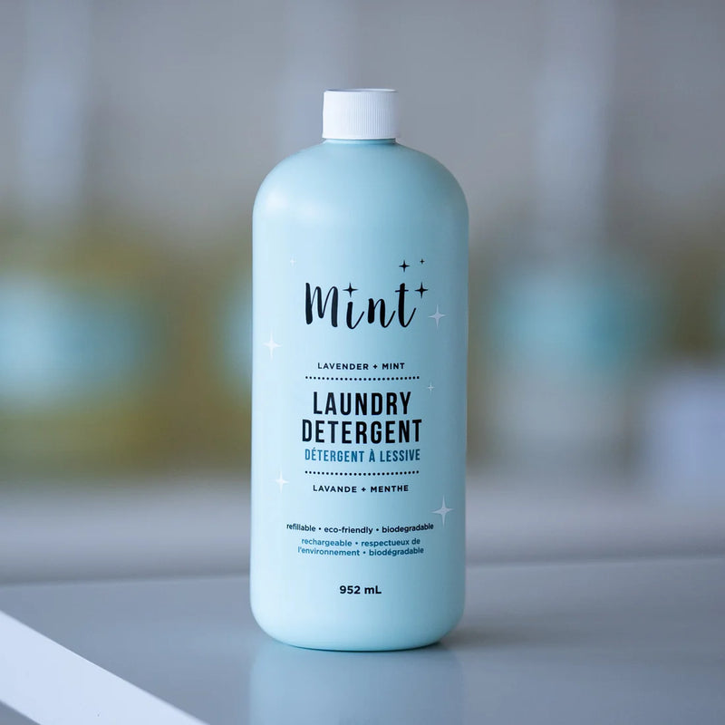 Mint Cleaning Laundry Detergent Plastic Bottle
