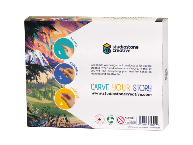 Studiostone Creative - Wolf Soapstone Carving Kit