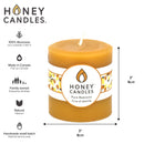 Honey Candles - Small Round Pillar Candle