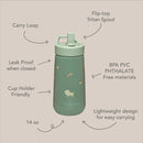 Noüka Flip-Top Straw Drinking Bottle