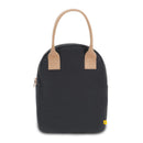 Fluf - Organic Cotton Zippered Lunch Pail  - Off-Black / Tan